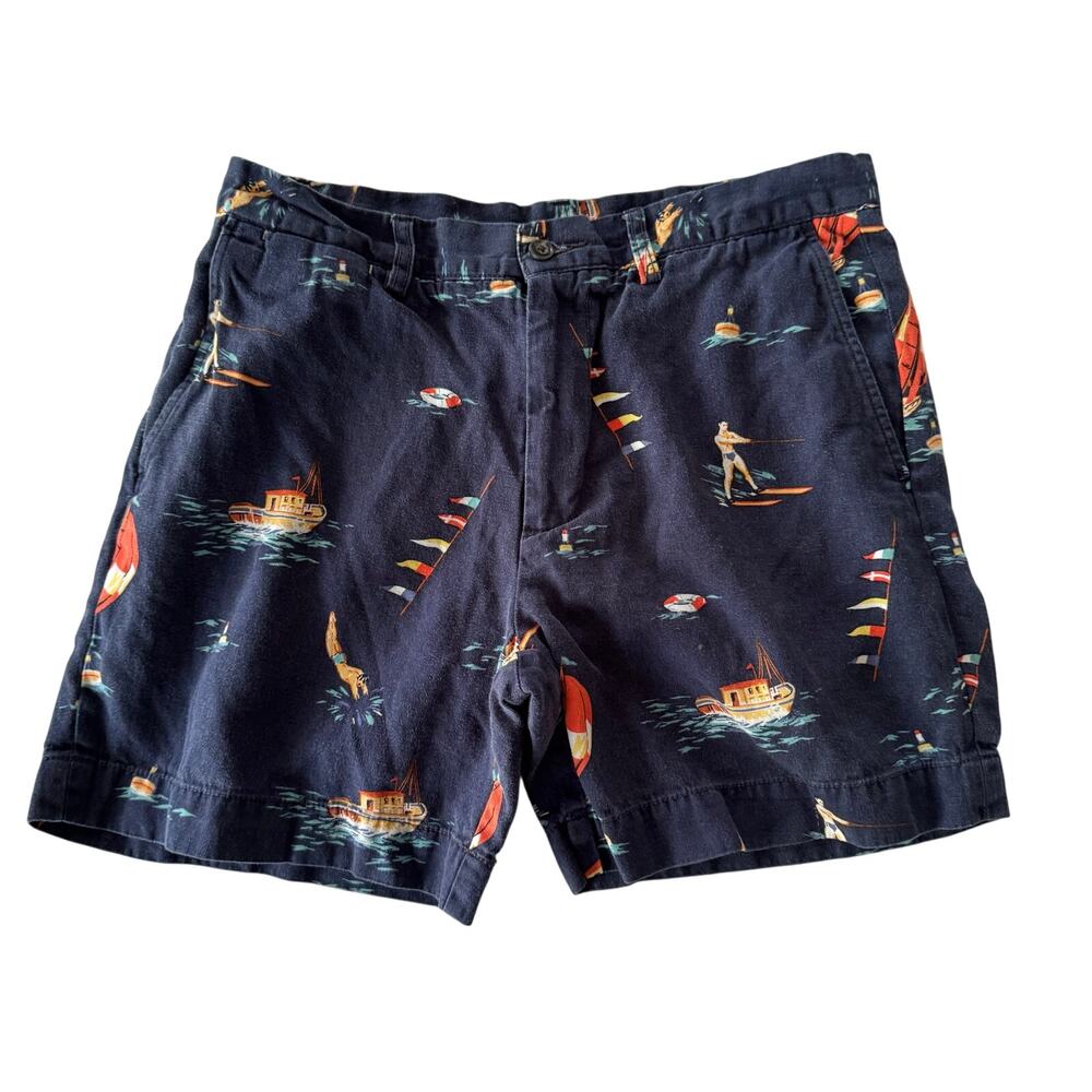 Polo Ralph Lauren Men’s shorts vintage ski boat lake fourth pattern 31‎ waist